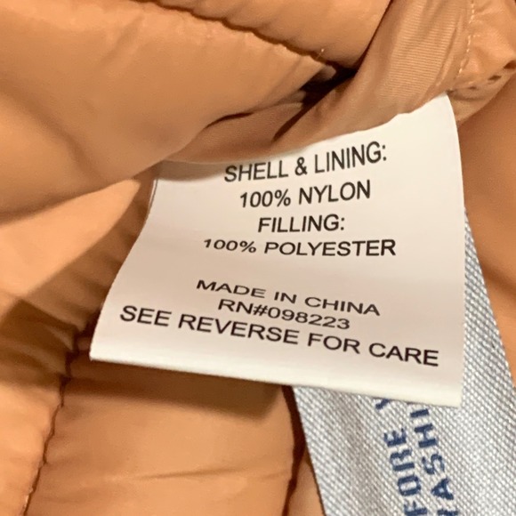 Magellan Outdoors Womens L Puffer Vest Peach Water Resistant Classic Fit Quilted - Picture 3 of 6